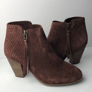 Sole Society Zada Suede Ankle Boots 9
